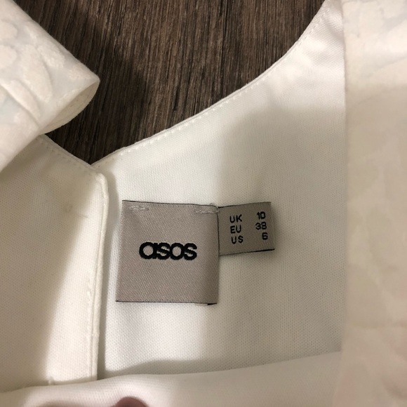White ASOS Bow Crop Top - Picture 3 of 4